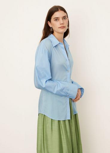 Sculpted Long Sleeve Voile Shirt image number 2
