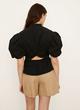 Draped Puff Sleeve Blouse image number 3