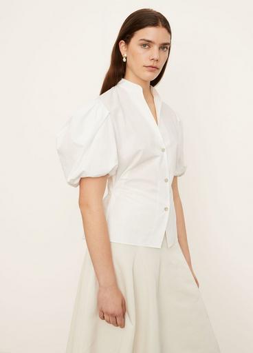 Draped Puff Sleeve Blouse image number 2