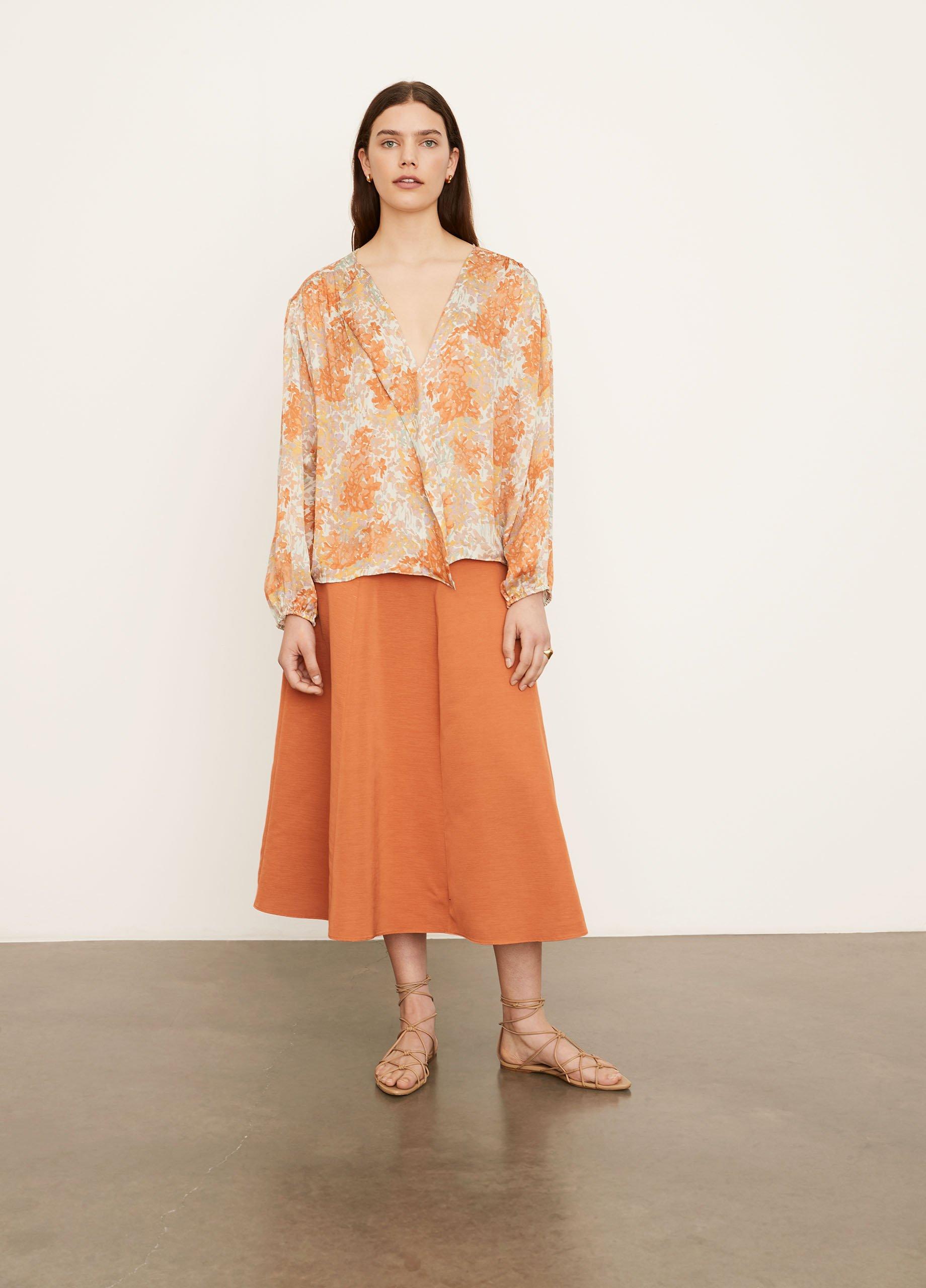 Garden Long Sleeve Shirred Blouse image number 0