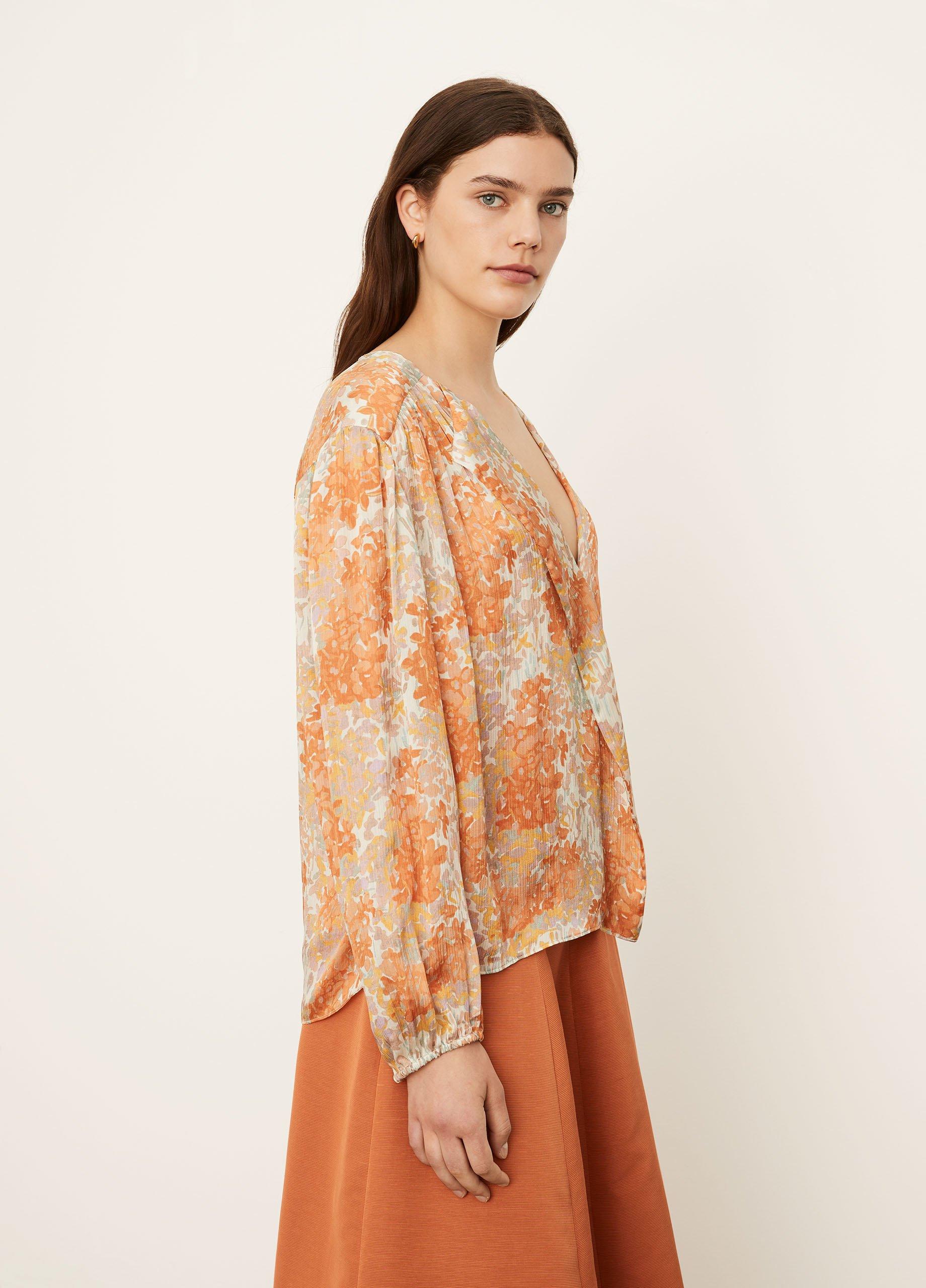 Garden Long Sleeve Shirred Blouse image number 2