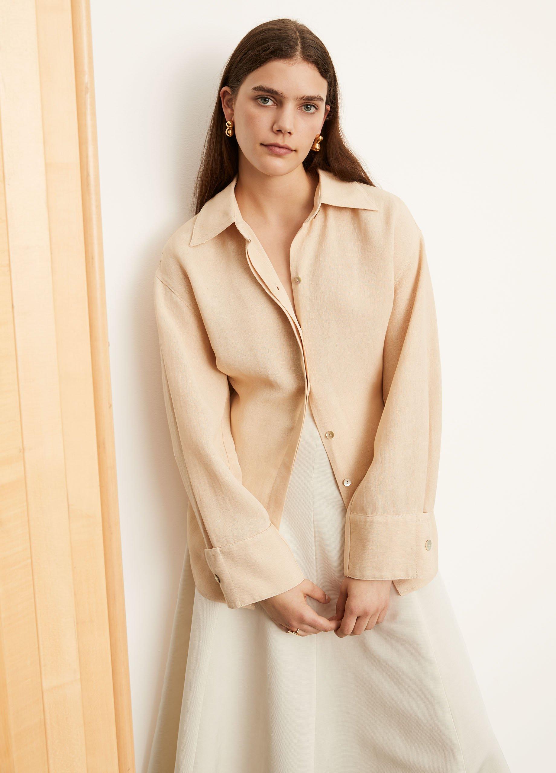 Long Sleeve Tie-Back Shirt image number 1