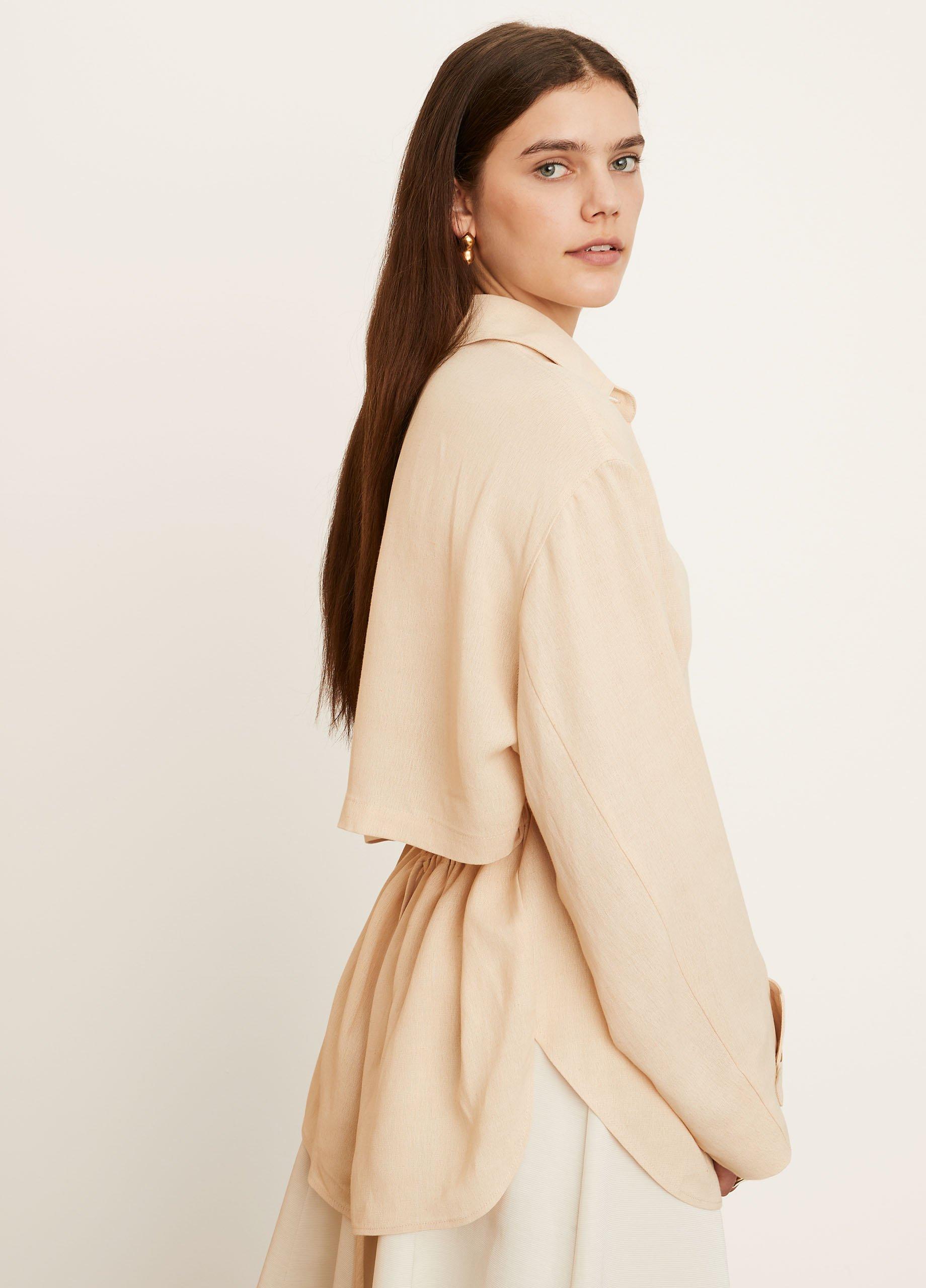 Long Sleeve Tie-Back Shirt image number 2