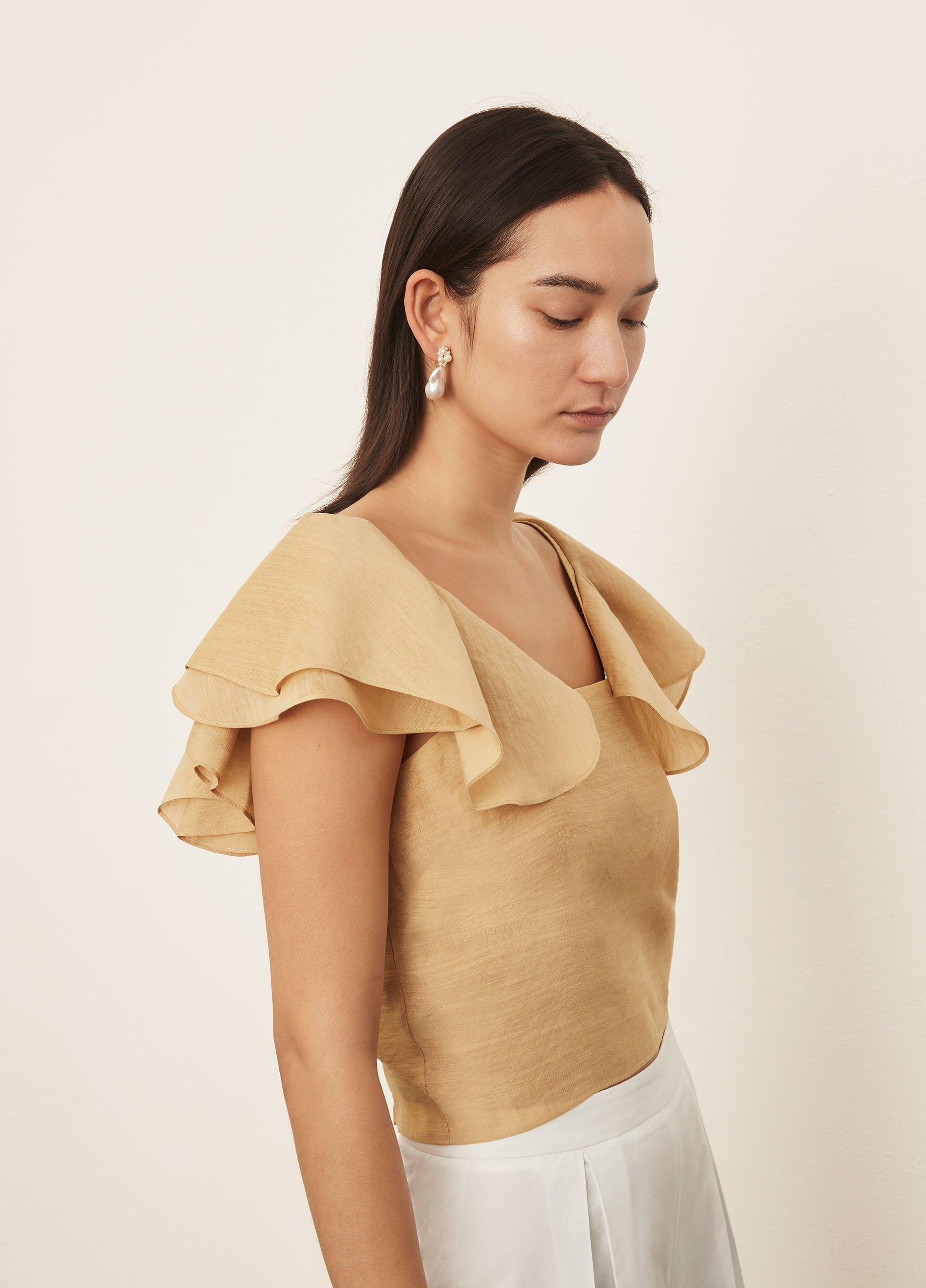 Flutter-Strap Blouse image number 2