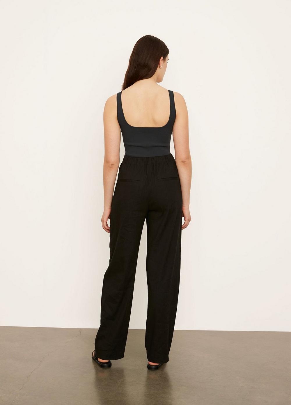 Pleat Front Pull On Pant