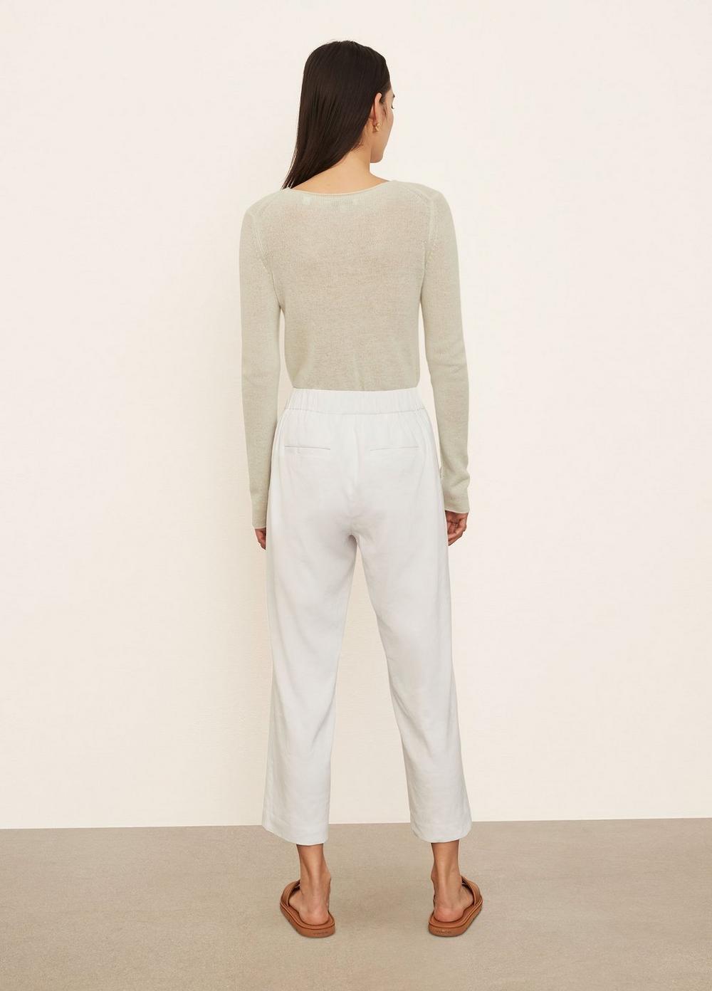 Strap-Detail Tapered Pull On Pant