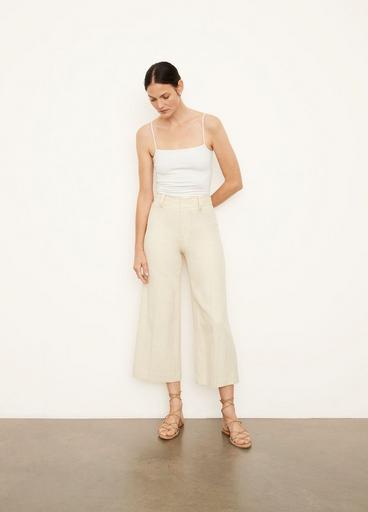 Cropped Casual Twill Pant image number 1