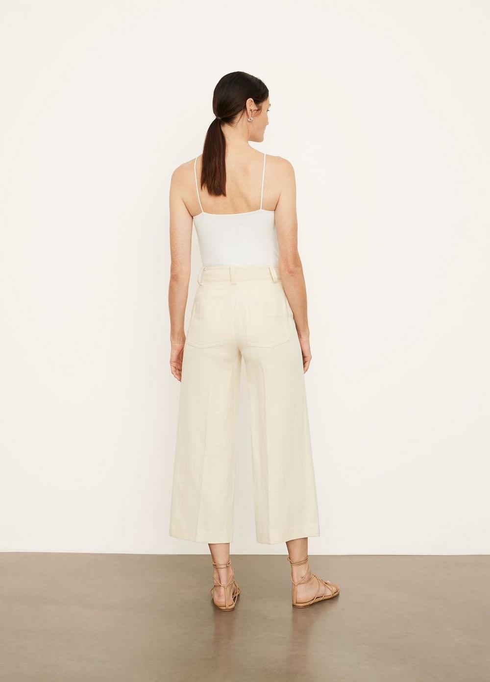 Cropped Casual Twill Pant