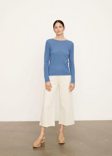 Cashmere Trimless Pullover Sweater image number 0