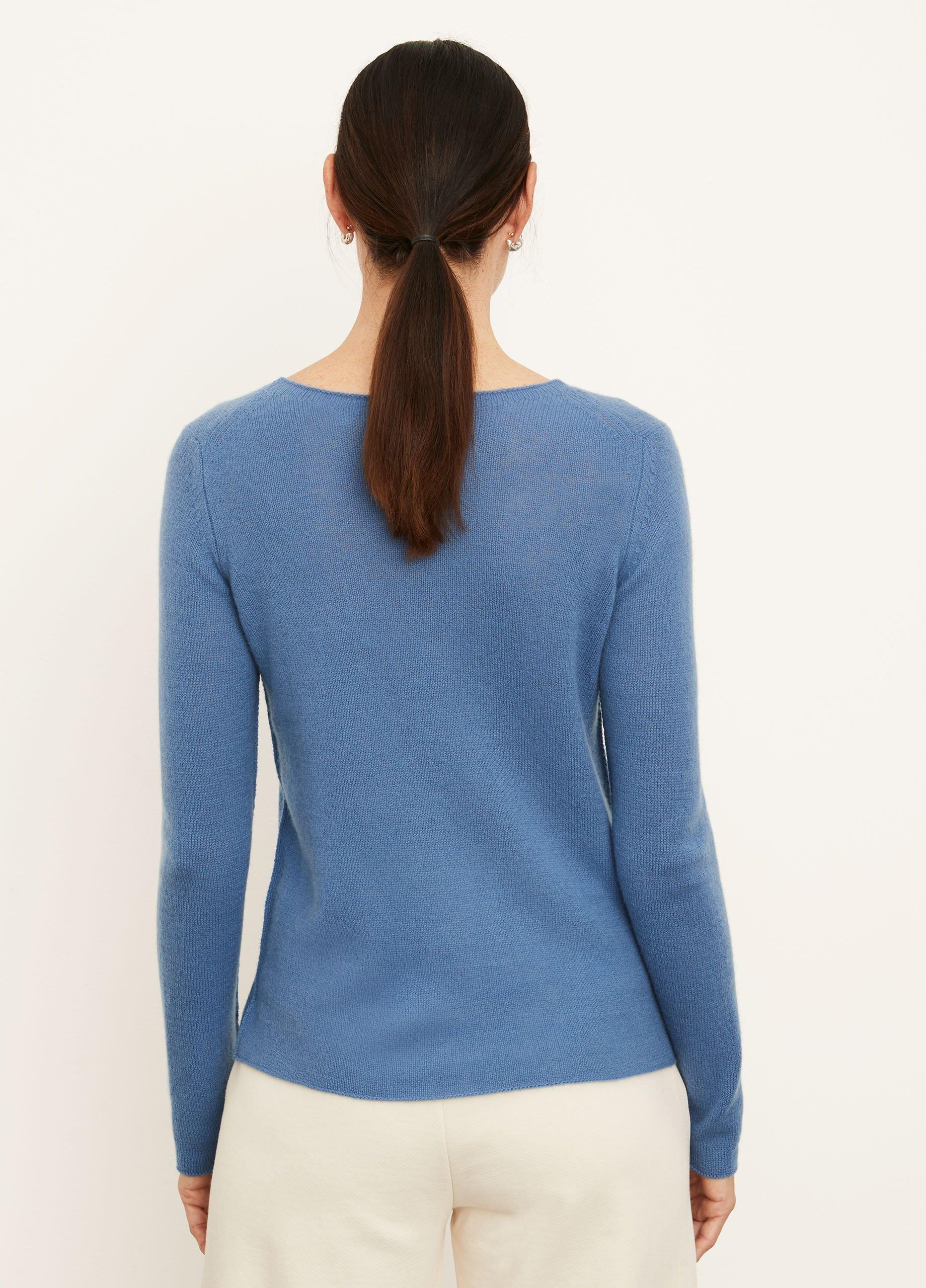 Cashmere Trimless Pullover Sweater image number 3