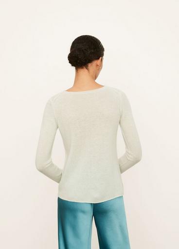 Cashmere Trimless Pullover Sweater image number 3