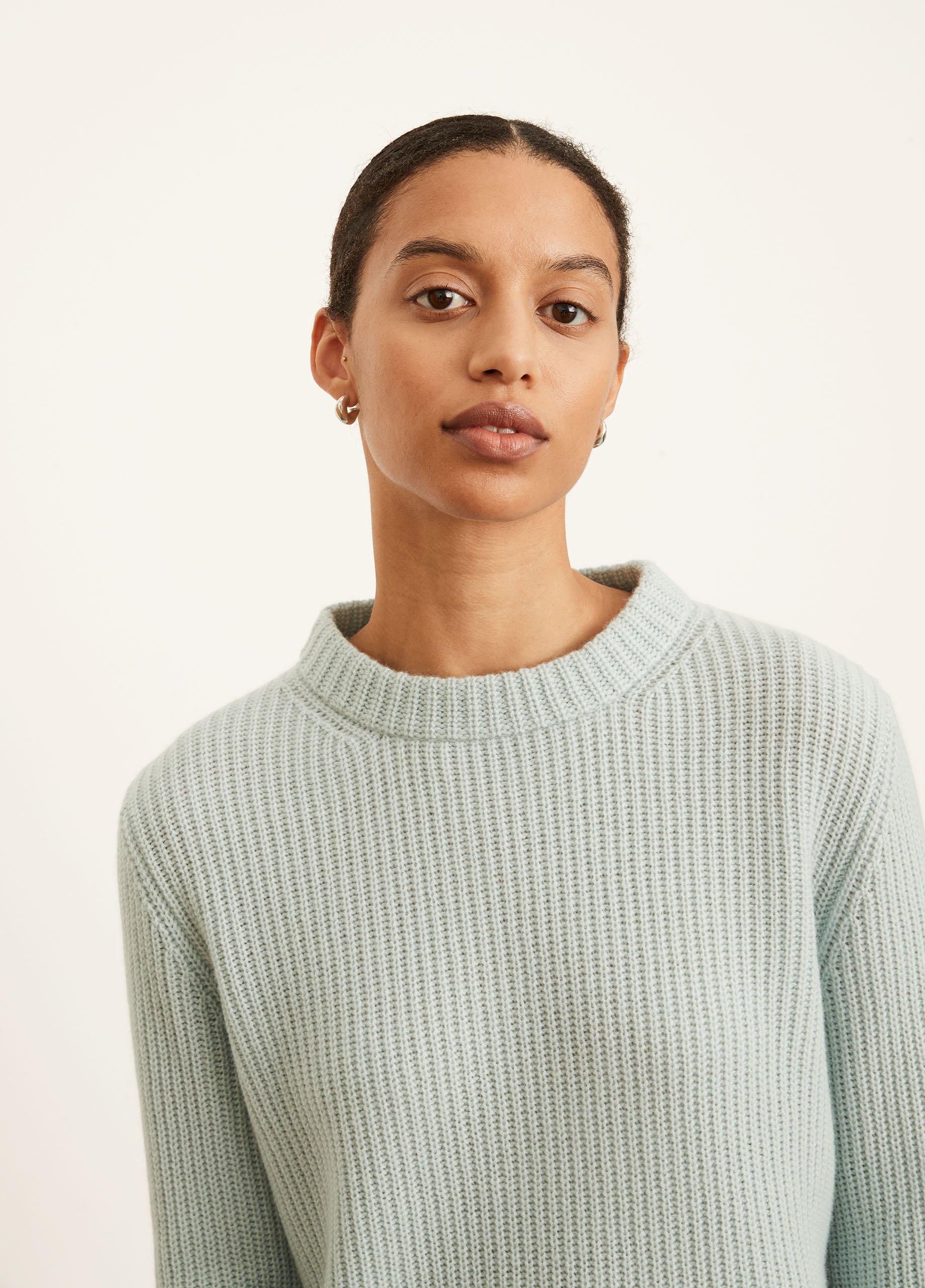 Cashmere ribbed outlet sweater