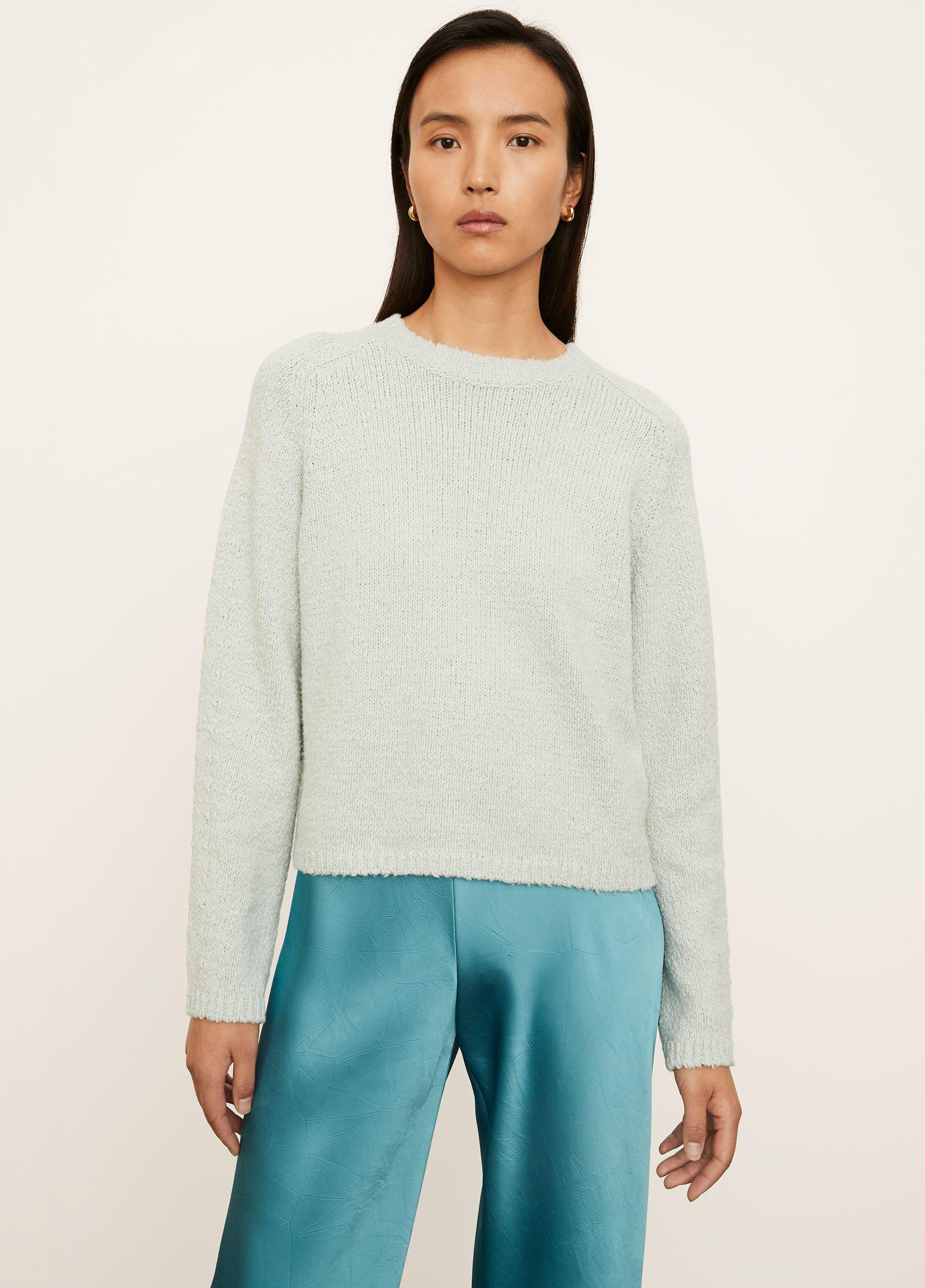 Vince Pebbled Cotton Crewneck Pullover