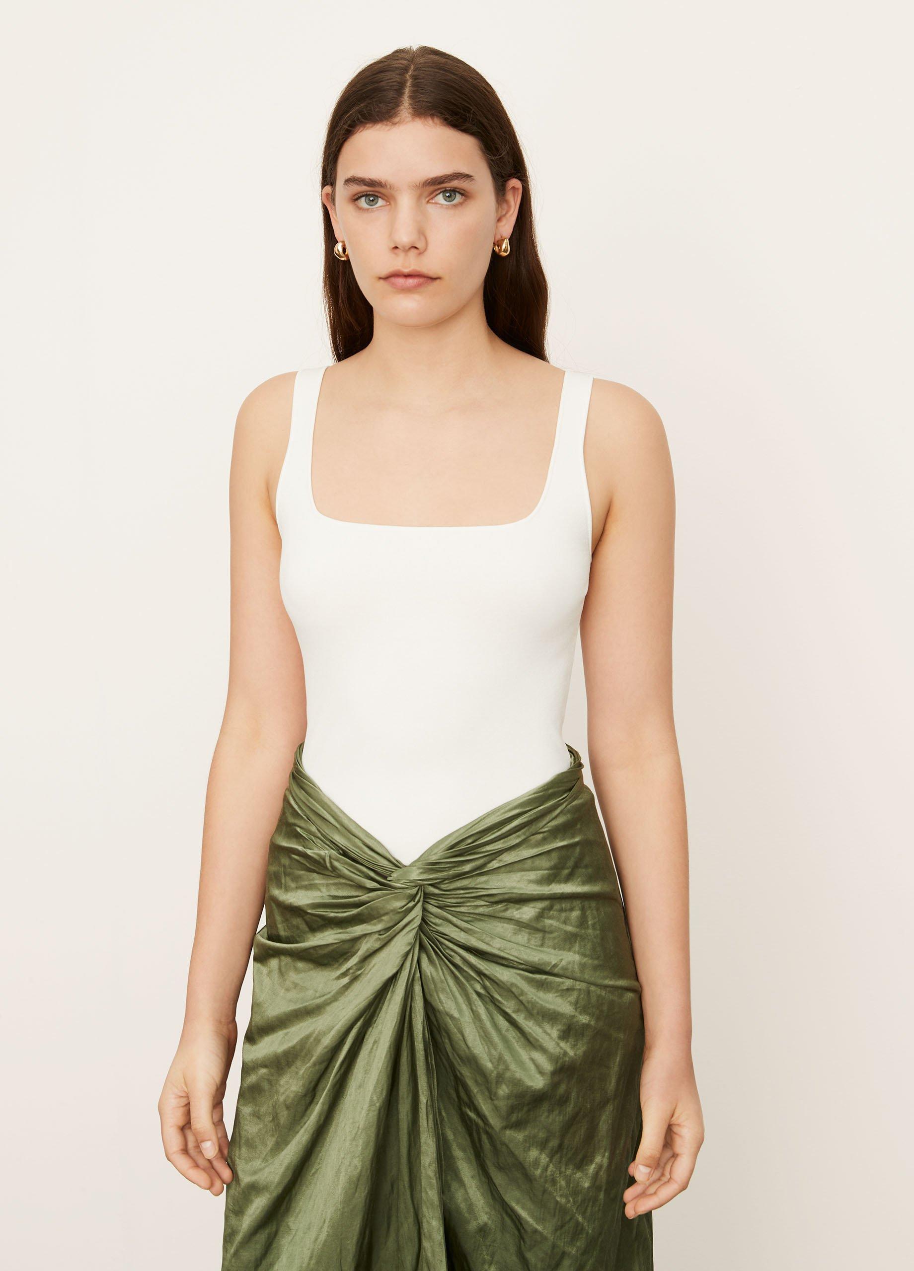 clane CENTER SLIT WRINKLE CAMISOLE caban