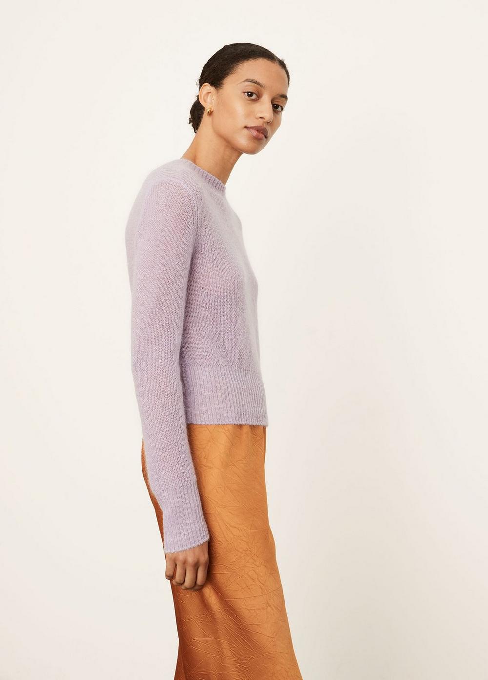 Ribbed Featherweight Crew Neck Sweater in Vince Sold Out Products | Vince