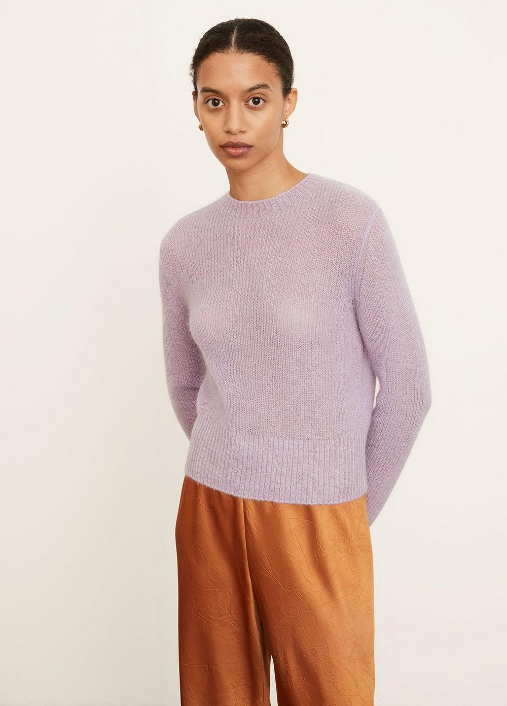 Ribbed Featherweight Crew Neck Sweater