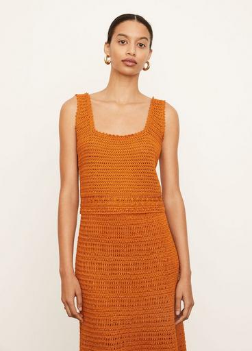Crochet Square-Neck Camisole image number 1