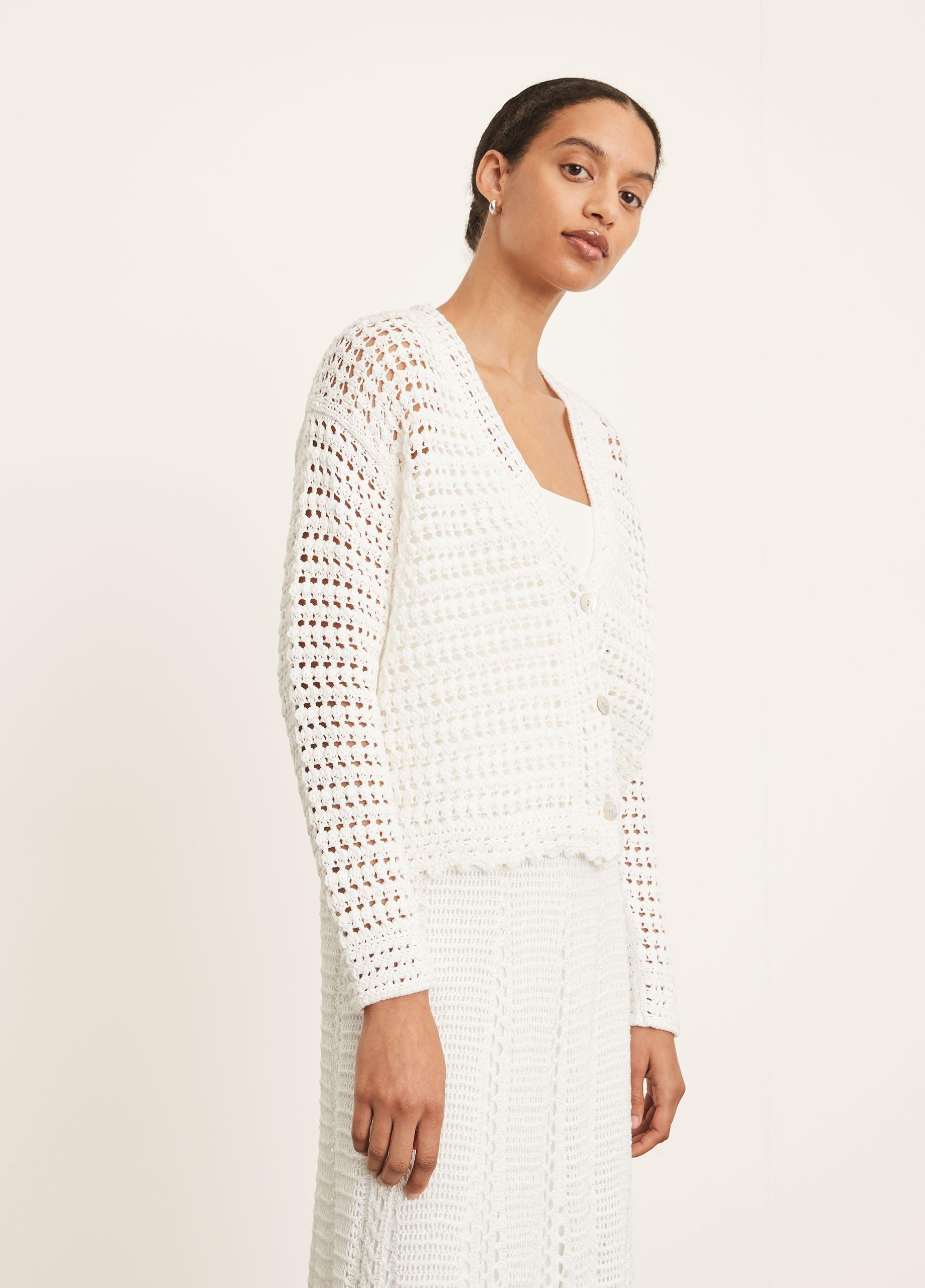 Crochet Cardigan Sweater image number 2