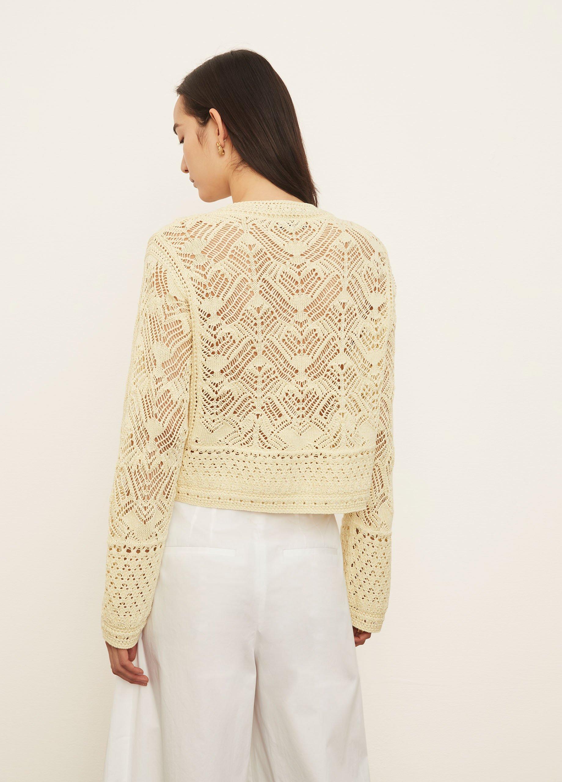 Lace Patchwork Pullover Sweater image number 3
