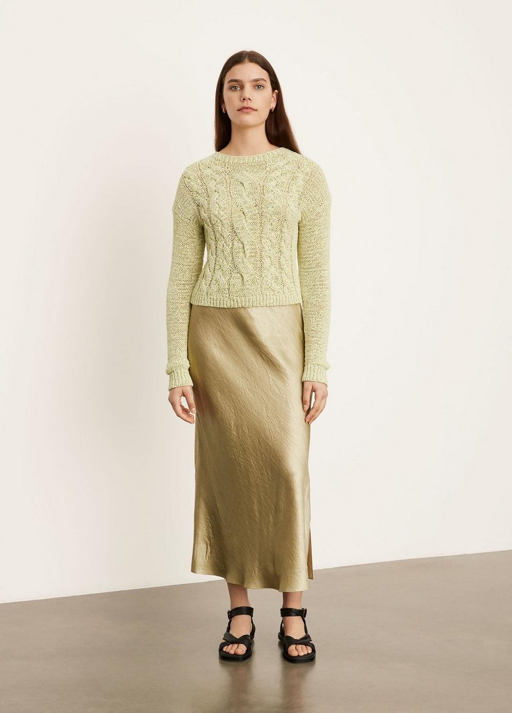 Vince Textured Cable Crew Sweater
