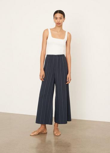 Tie-Front Striped Culotte image number 0