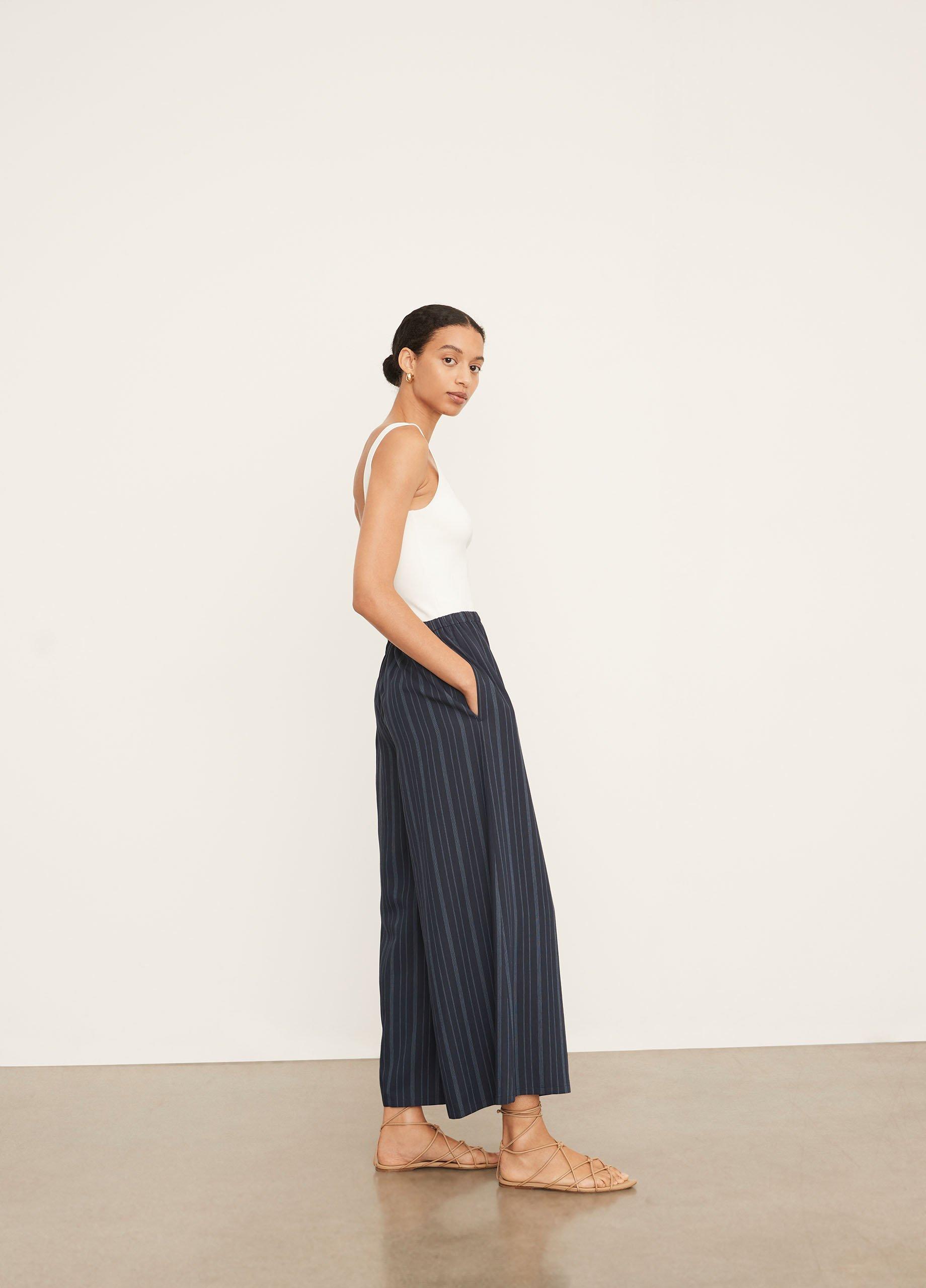 Tie-Front Striped Culotte image number 2