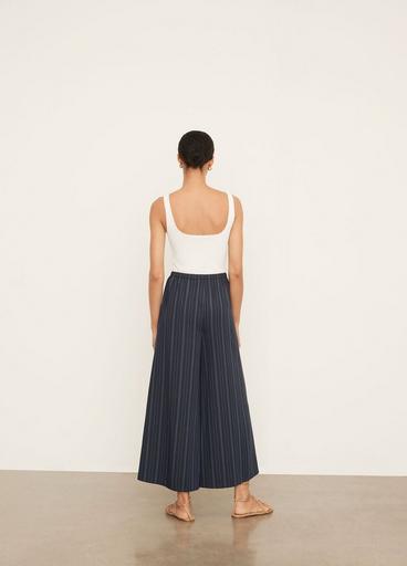 Tie-Front Striped Culotte image number 3