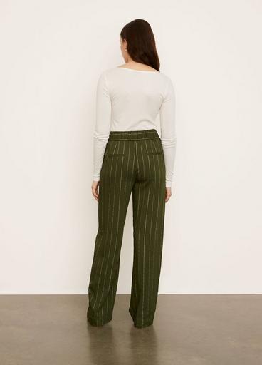 Soft Stripe Belted Pull On Pant image number 3