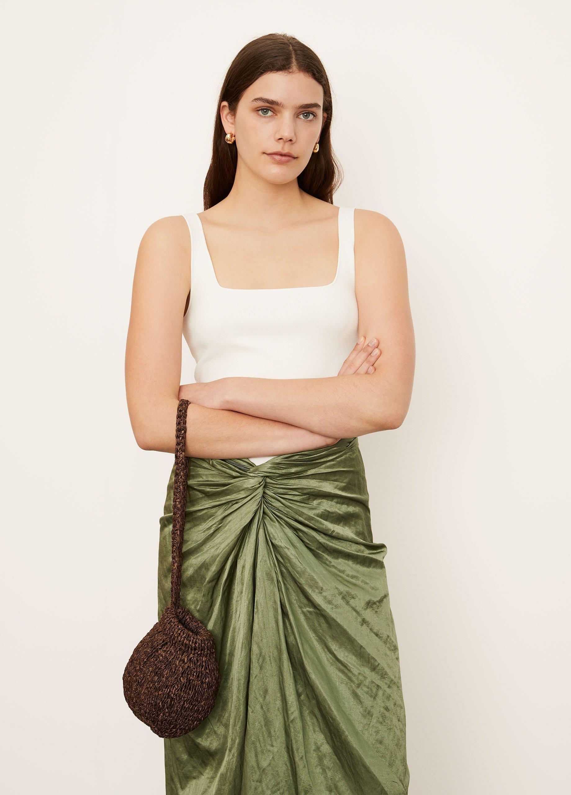 Shiny Tape Hand-Knit Bag image number 1