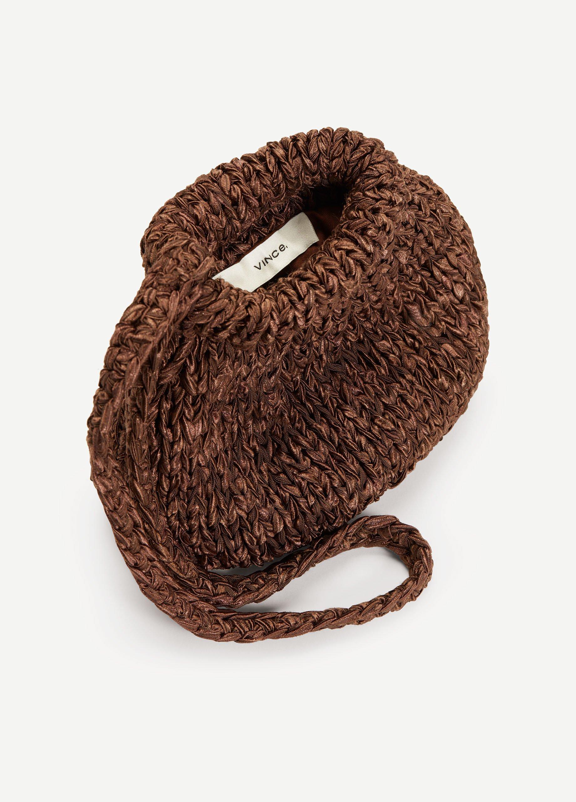 Shiny Tape Hand-Knit Bag image number 3