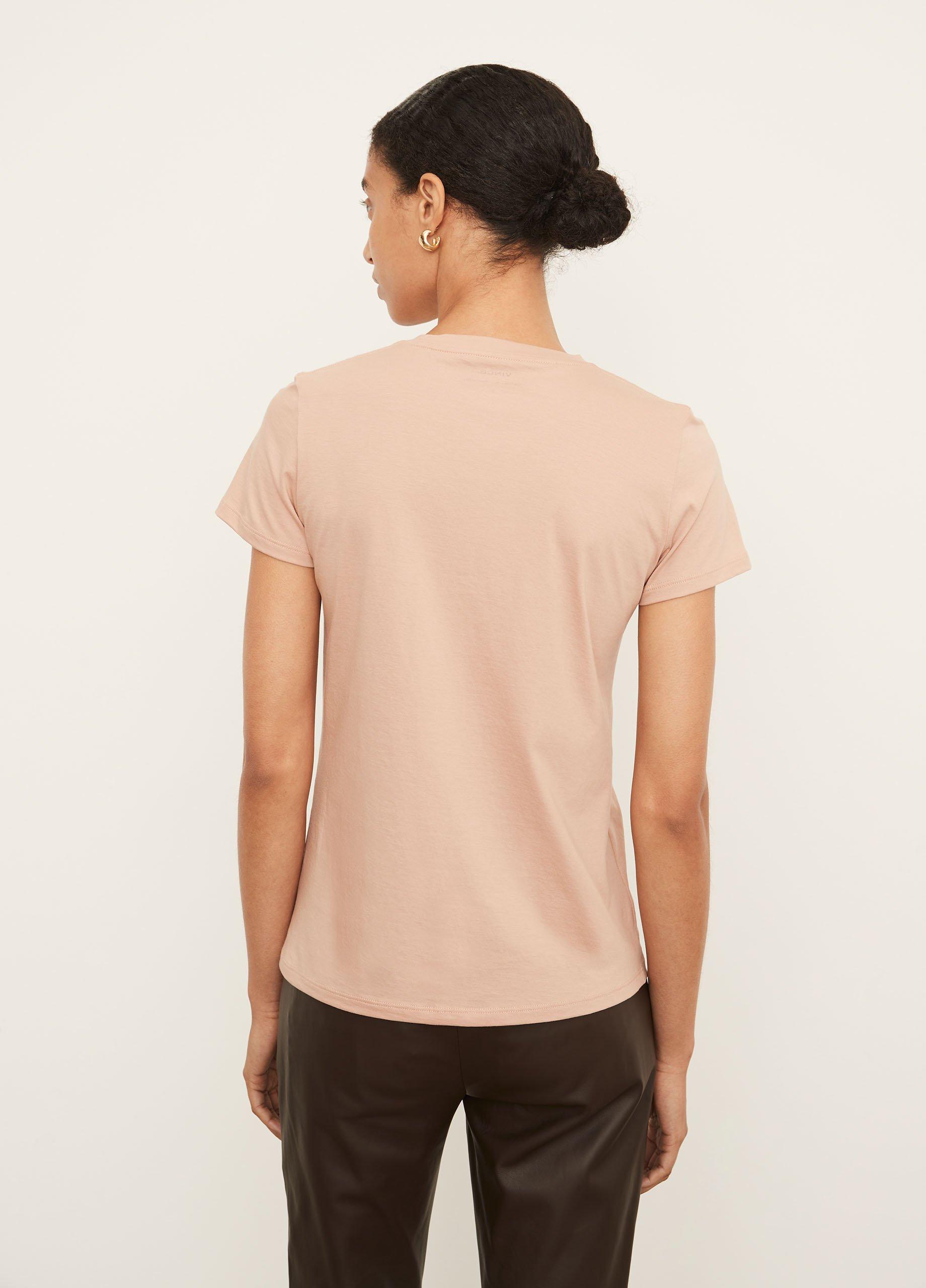 Ombré Long Sleeve Crew Neck T-Shirt in Vince Products Women