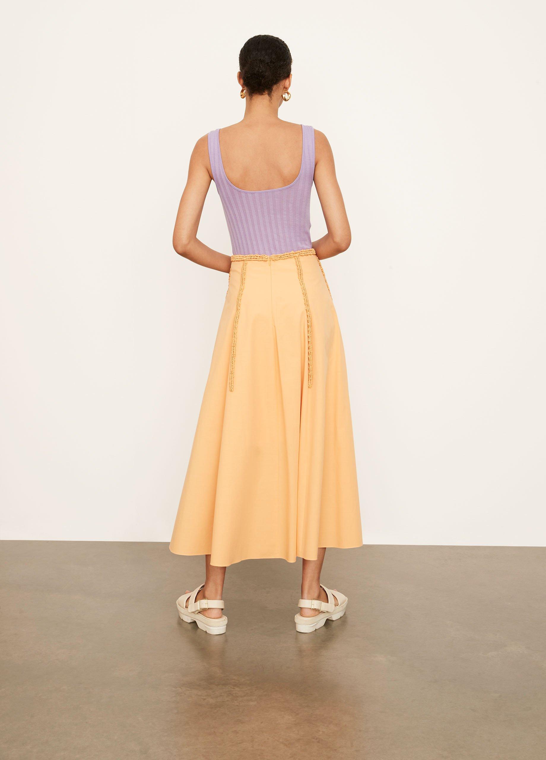 Braid Trim Paneled Skirt image number 3