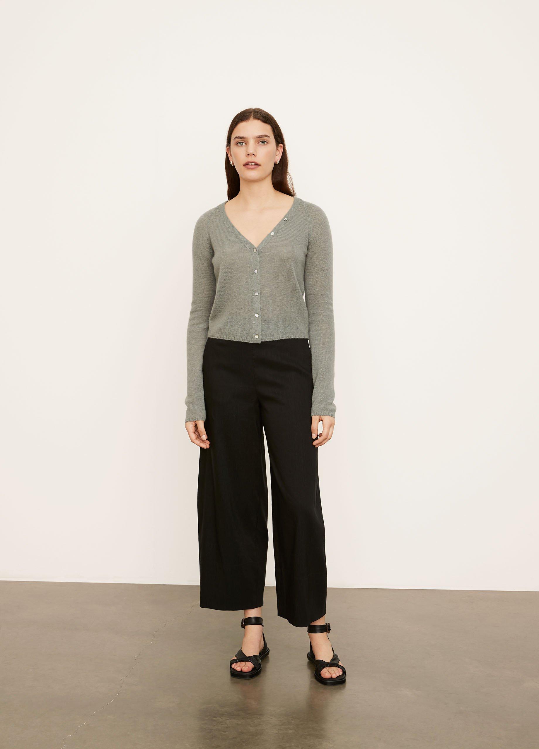 Cashmere Shell Button Cardigan image number 0