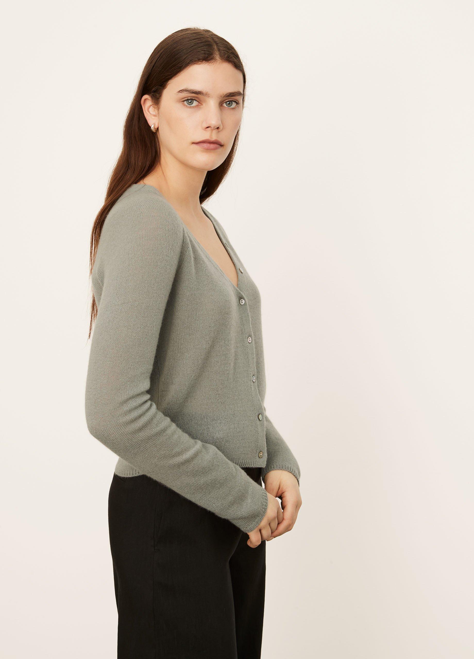 Cashmere Shell Button Cardigan image number 2