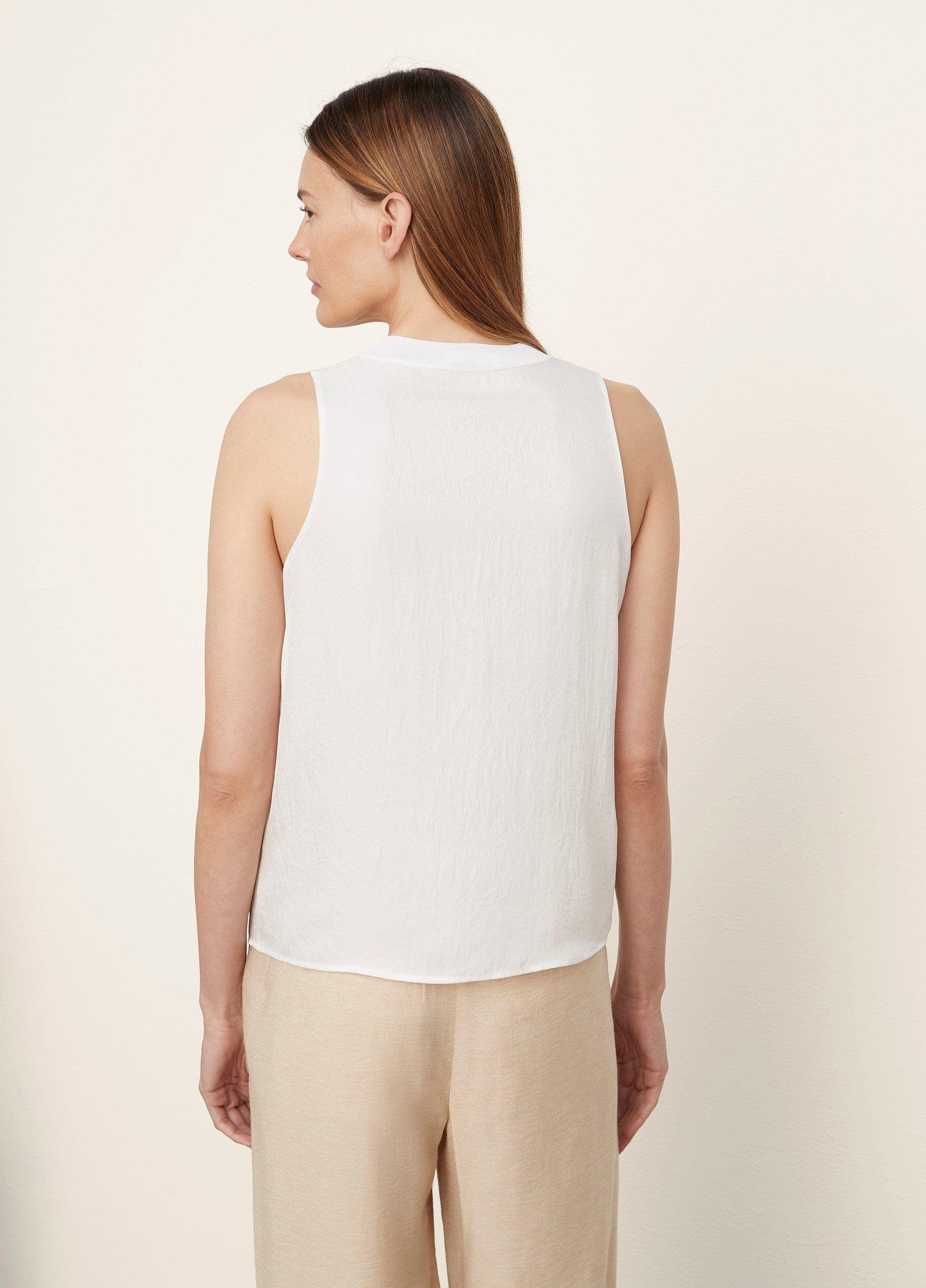 Rib-Trim Crew Neck Shell image number 3