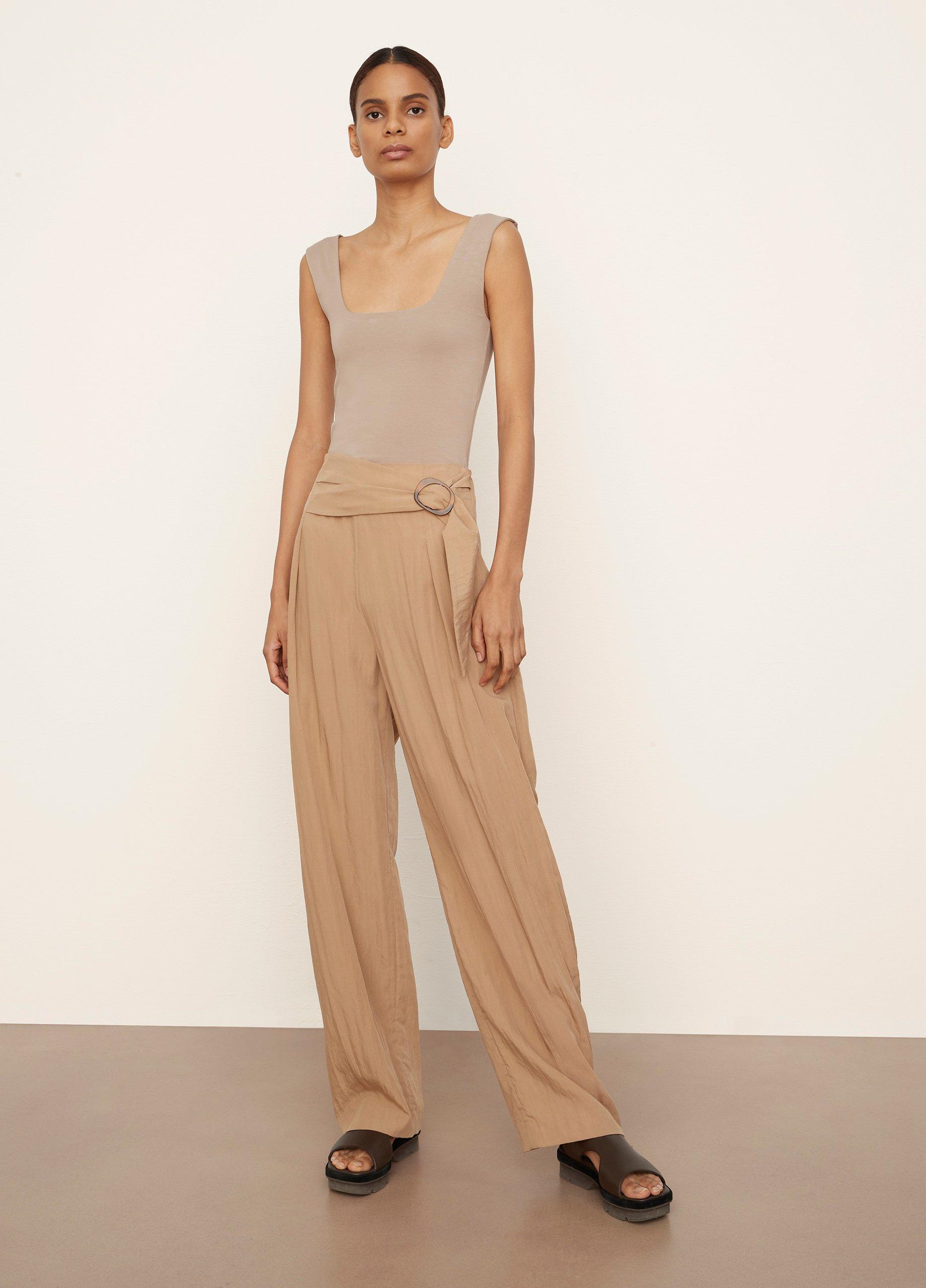 Tie front 2025 wide leg pants