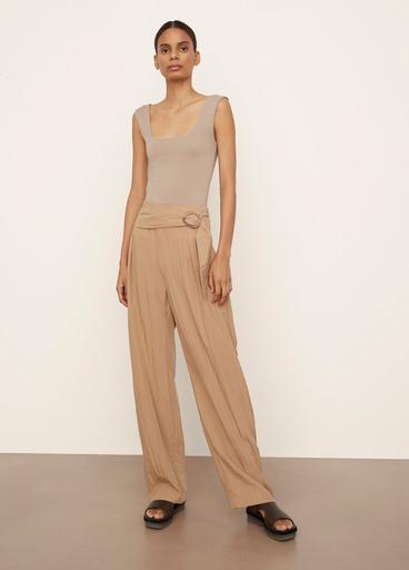 Tie-Front Wide-Leg Pant image number 0