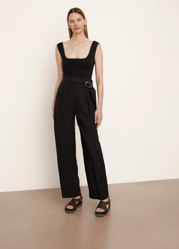 Tie Front Wide Leg Pant image number 0