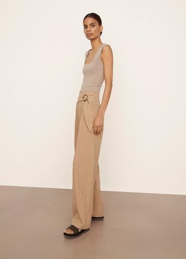 Tie-Front Wide-Leg Pant image number 2