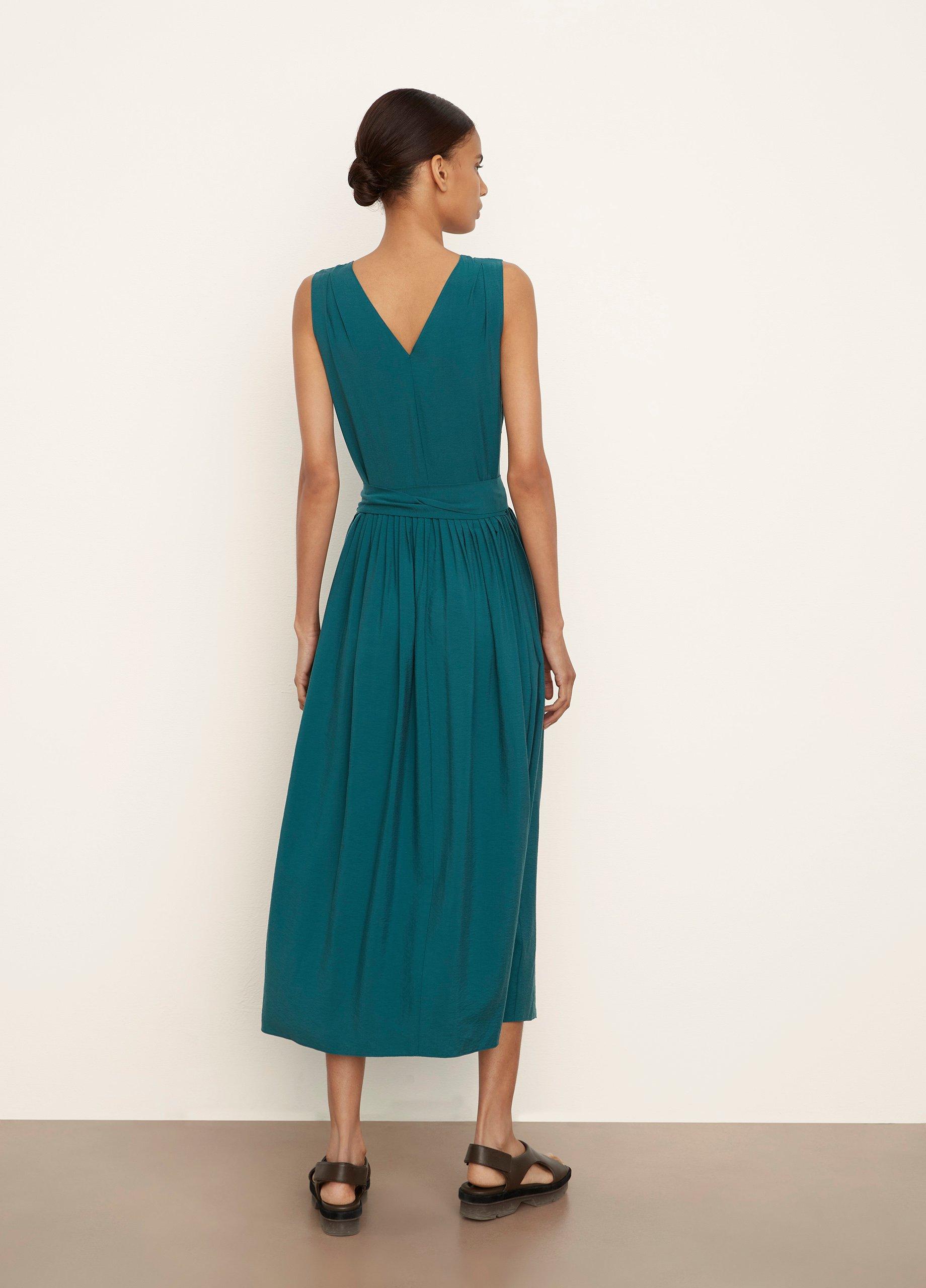 Sleeveless V-Neck Wrap Dress image number 3