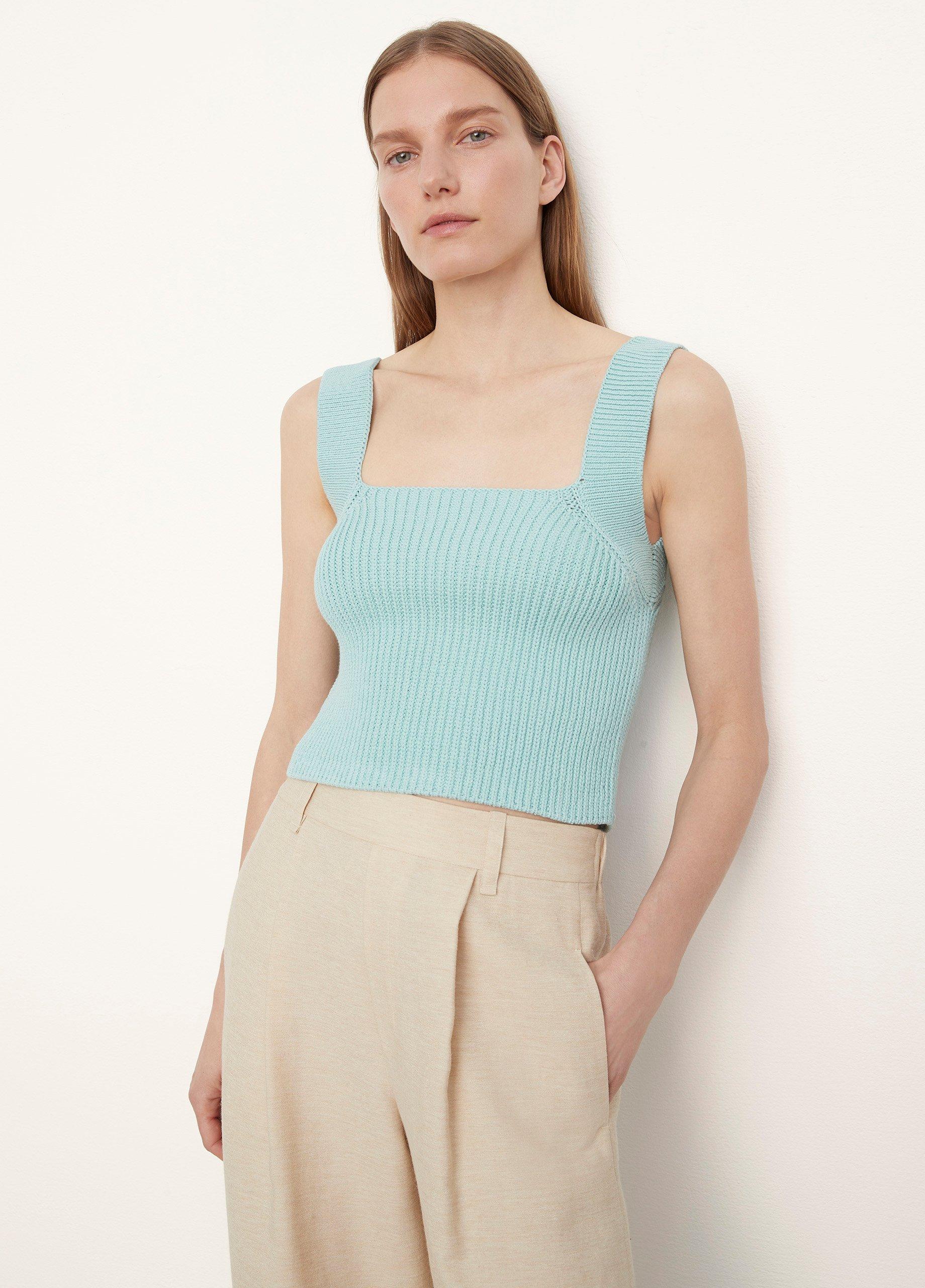 Knit Square-Neck Camisole in Vince Products Women | Vince
