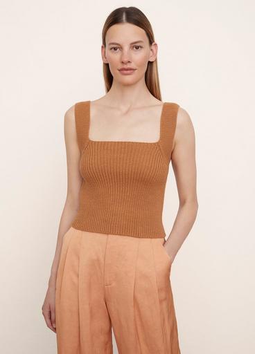 Knit Square Neck Camisole image number 1