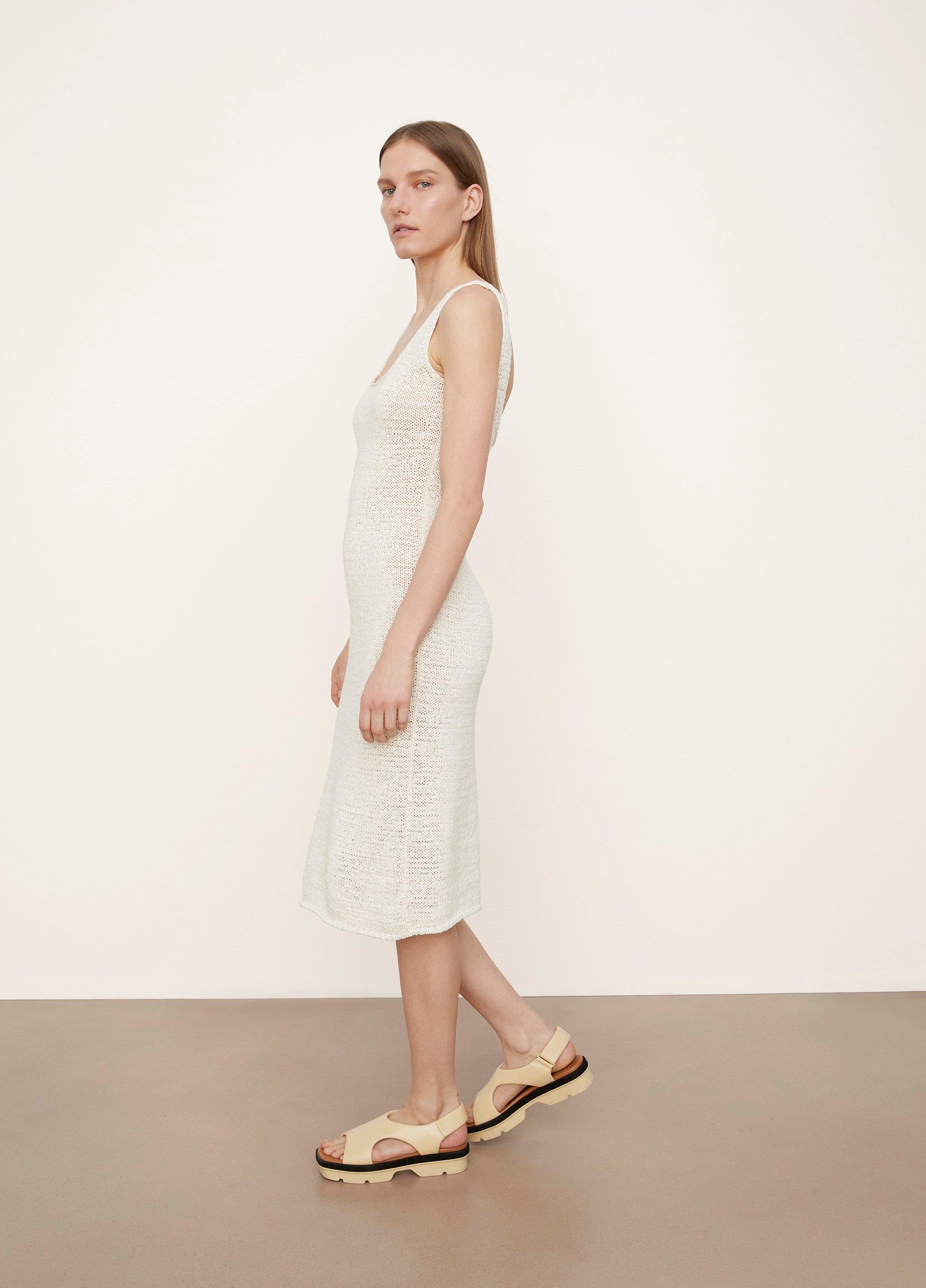 Textured Square-Neck Dress image number 2