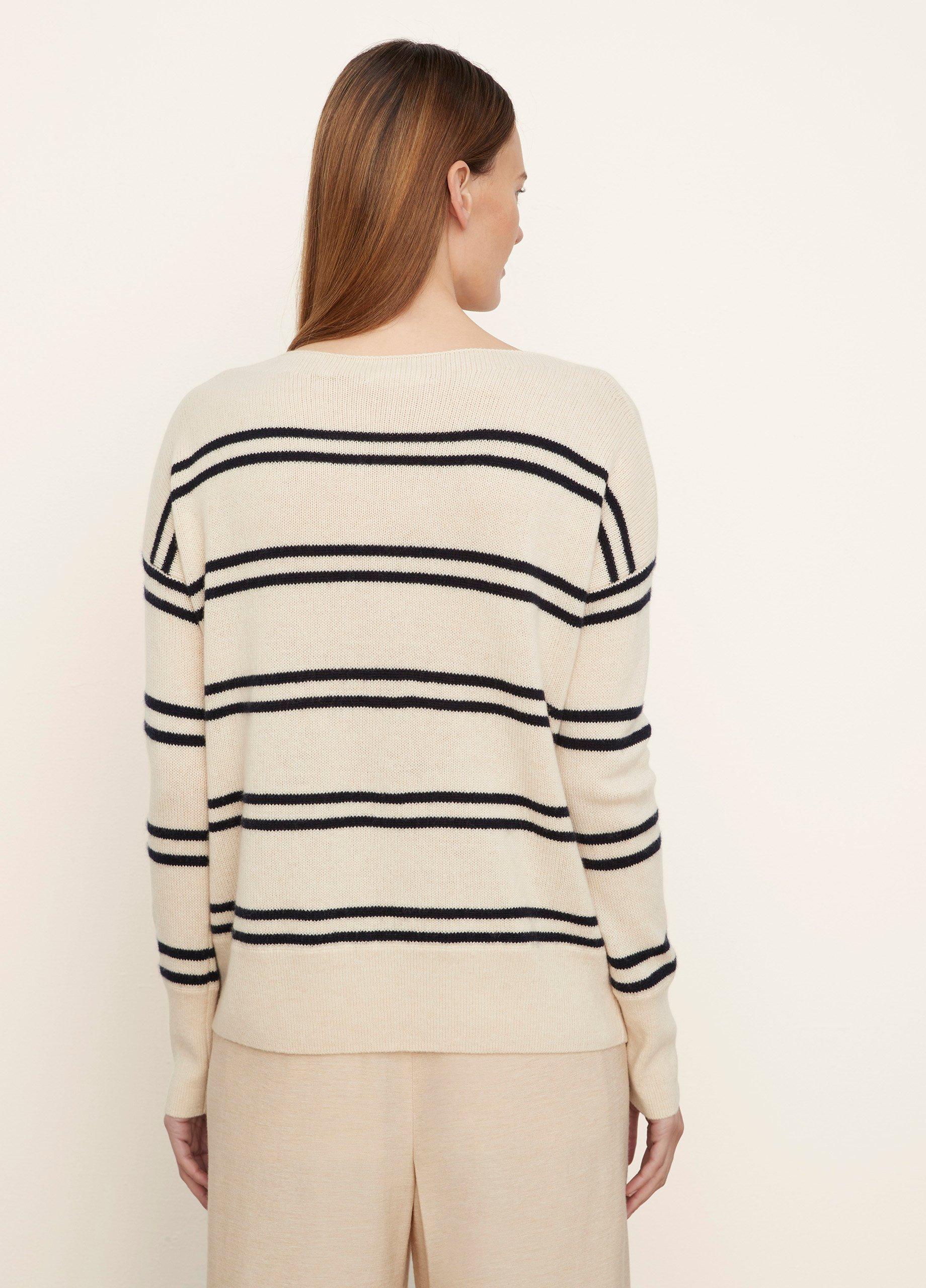 Vince single stripe clearance pullover