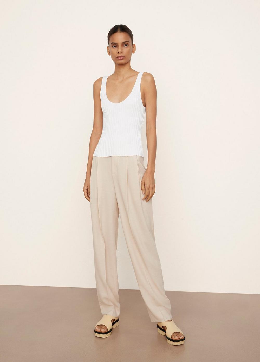 Vince Ribbed Tie Back Camisole