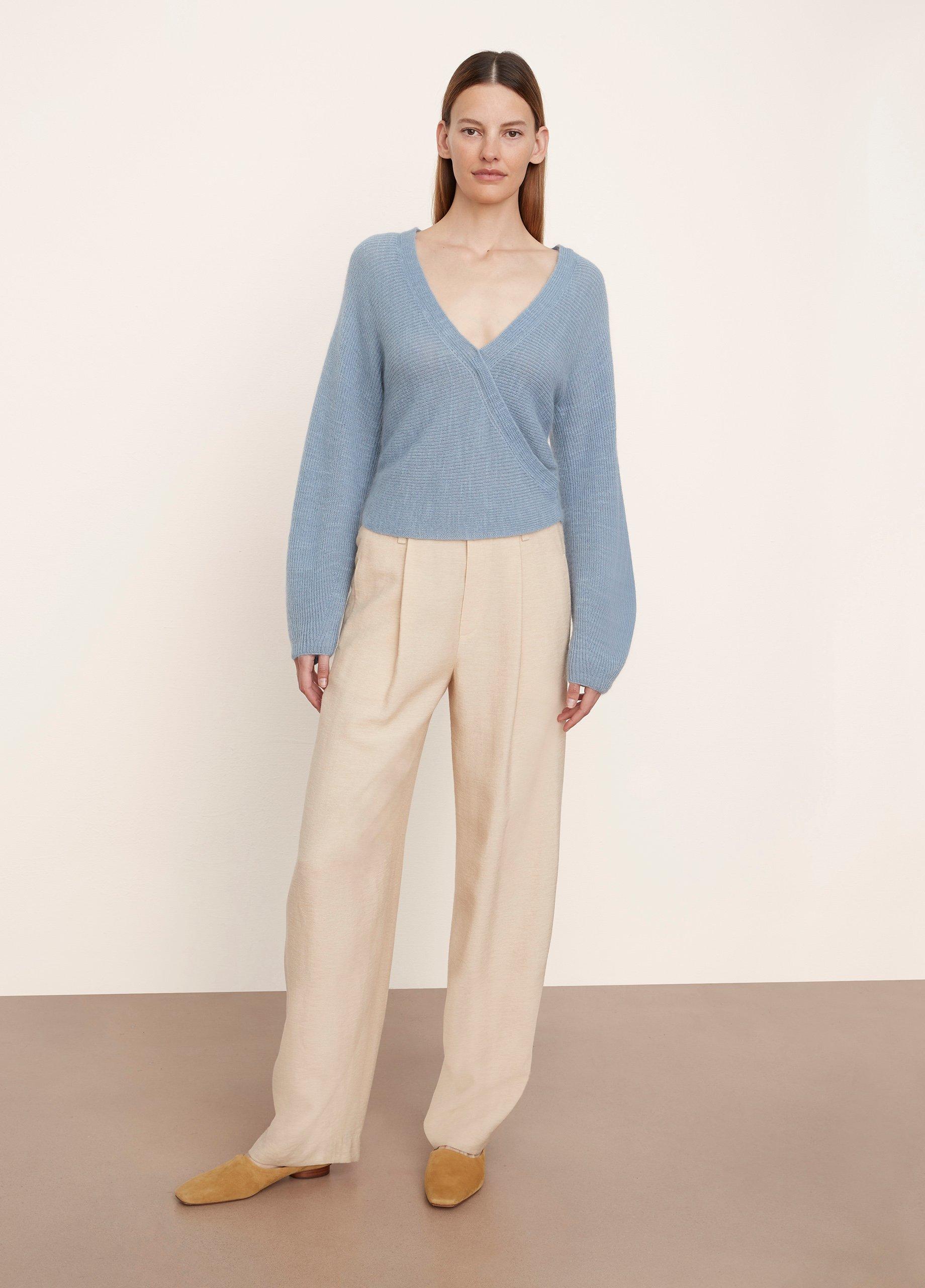 Ribbed Cross-Front Cardigan image number 0