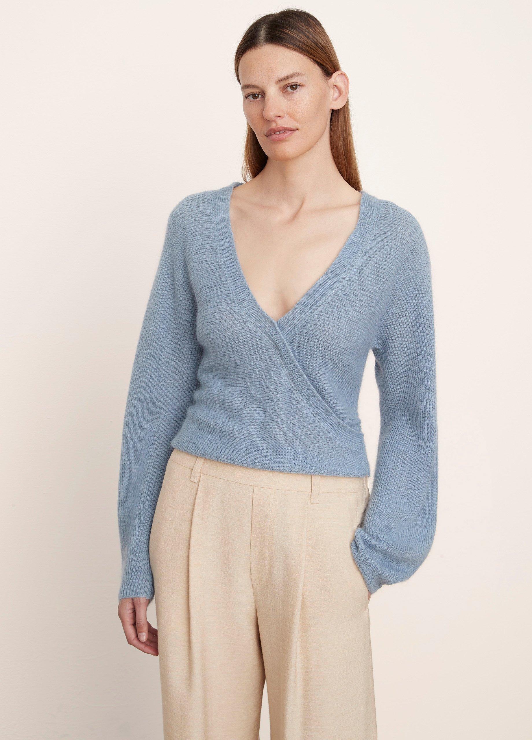 Ribbed Cross-Front Cardigan image number 1