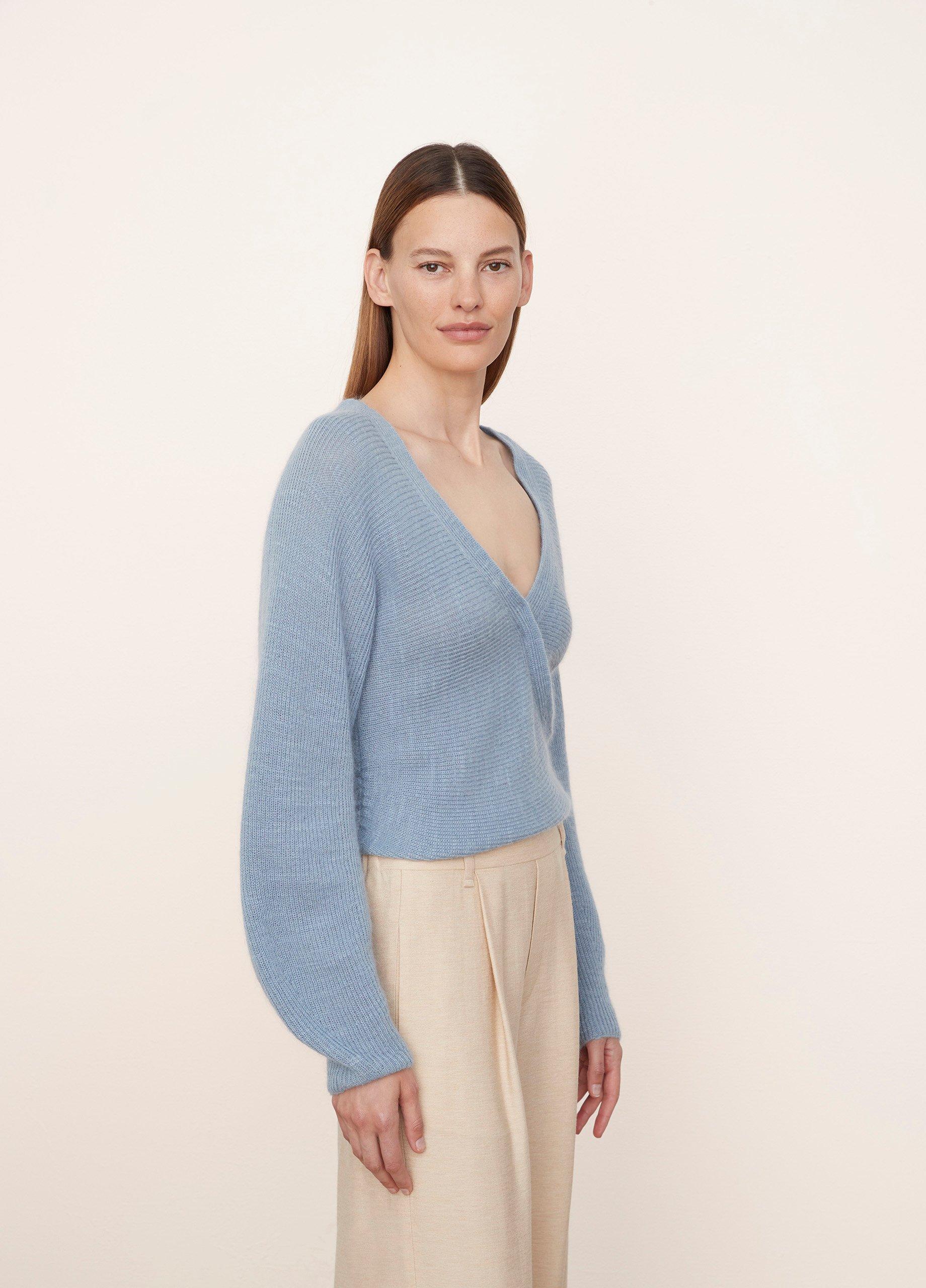 Ribbed Cross-Front Cardigan image number 2