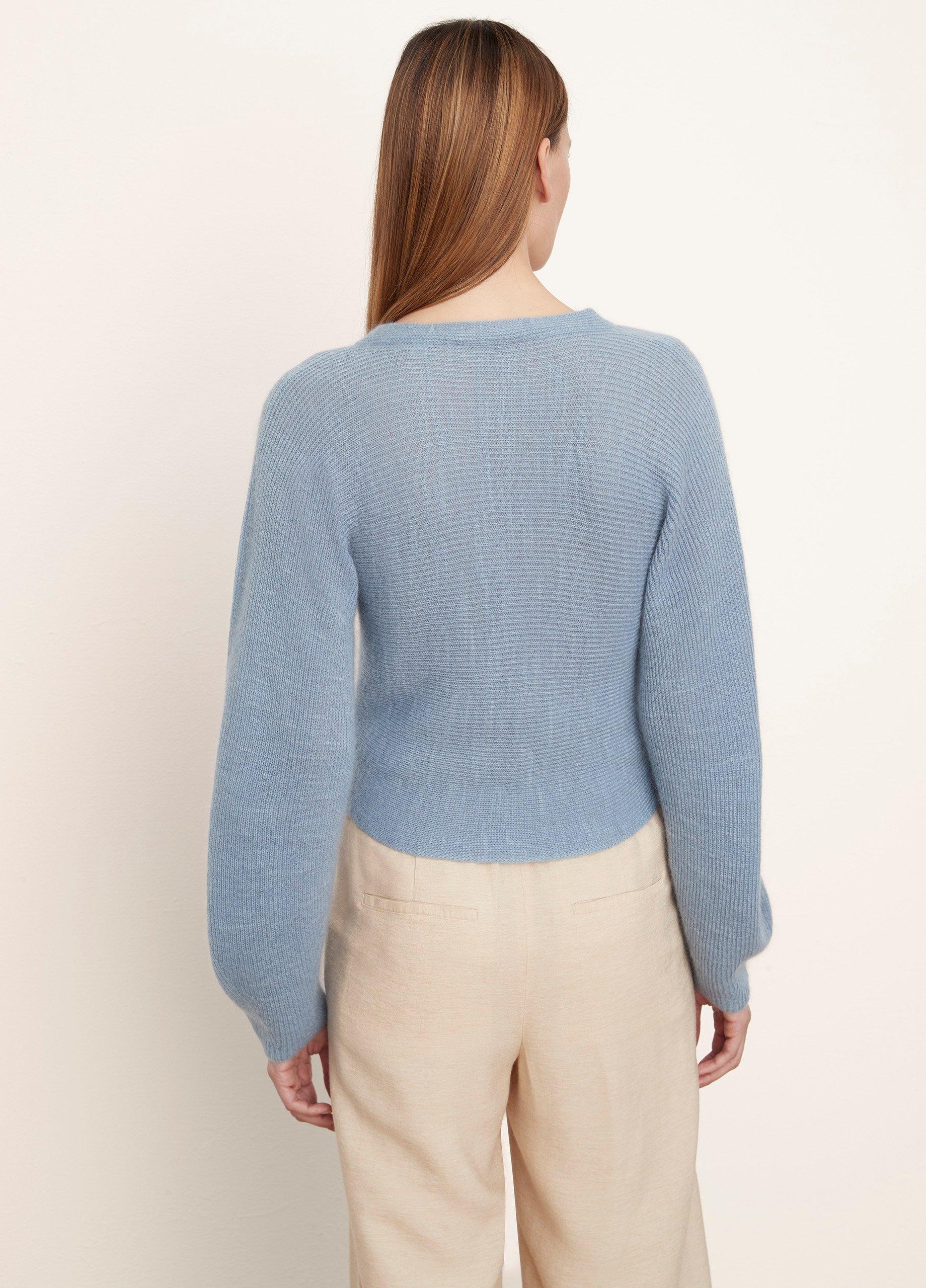 Ribbed Cross-Front Cardigan image number 3