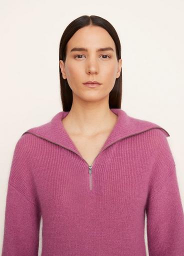 Half-Zipped Ribbed Pullover image number 1